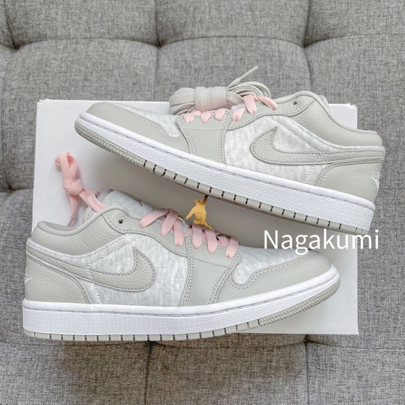 🤍 nike air Jordan 1 low grey pink elephant shoes - Picture 3 of 4